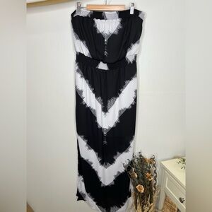 Mossimo Strapless Chevron Maxi Dress